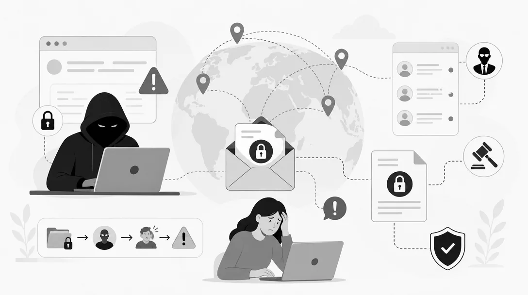 Internet-Erpressung über internationale Accounts: Was ist möglich?