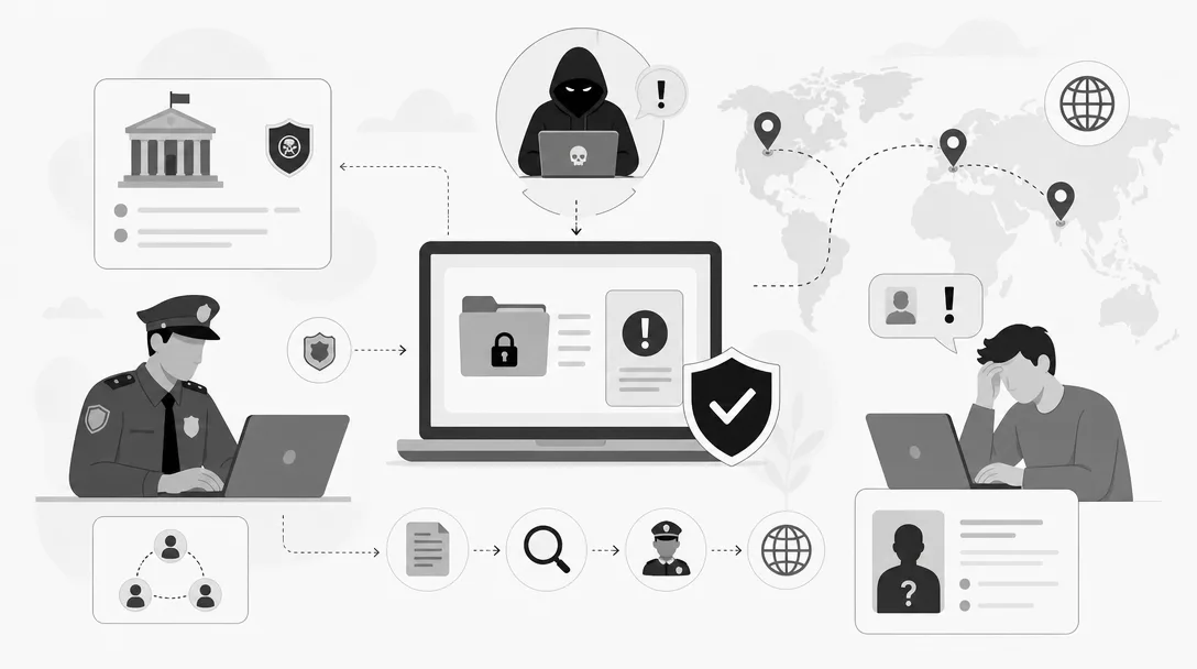 Kann die Polizei bei Internet-Erpressung mit Tätern im Ausland wirklich helfen?