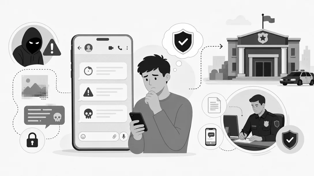 Wann sollte man bei WhatsApp Erpressung zur Polizei gehen und Anzeige erstatten