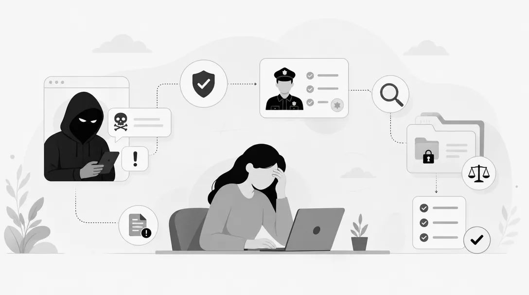 Was passiert nach einer Anzeige wegen Online-Erpressung und welche Schritte sind wirklich wichtig?