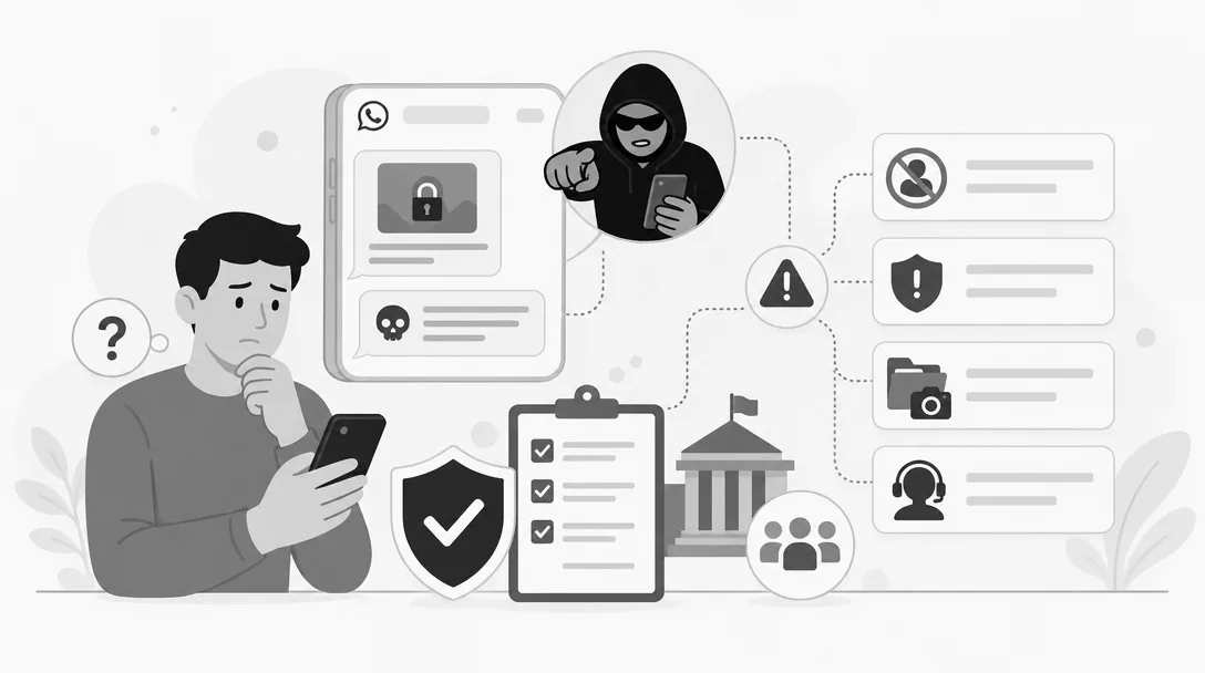 Was tun, wenn ein Erpresser mit Veröffentlichung über WhatsApp droht?