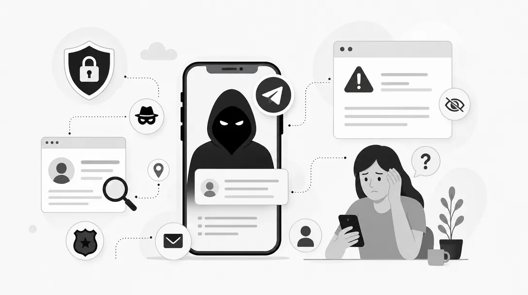 Was tun, wenn ein Erpresser über Telegram anonym bleibt?
