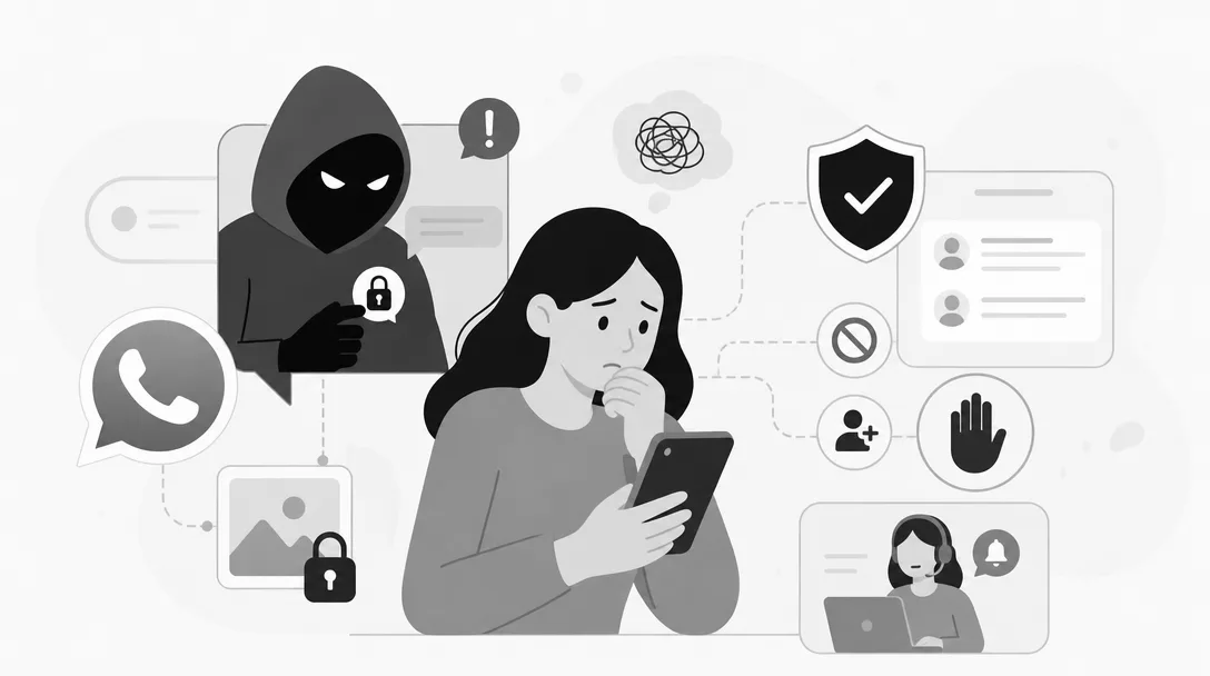 Was tun, wenn ein Erpresser über WhatsApp Druck macht?