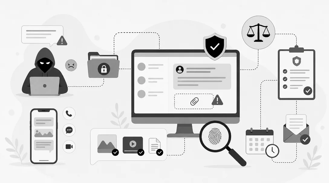 Welche Beweise braucht man für eine Strafanzeige wegen Online-Erpressung?