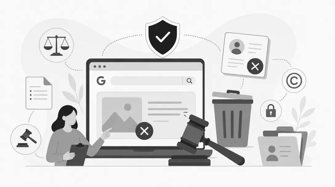 Welche rechtlichen Gründe akzeptiert Google für die Entfernung von Inhalten?