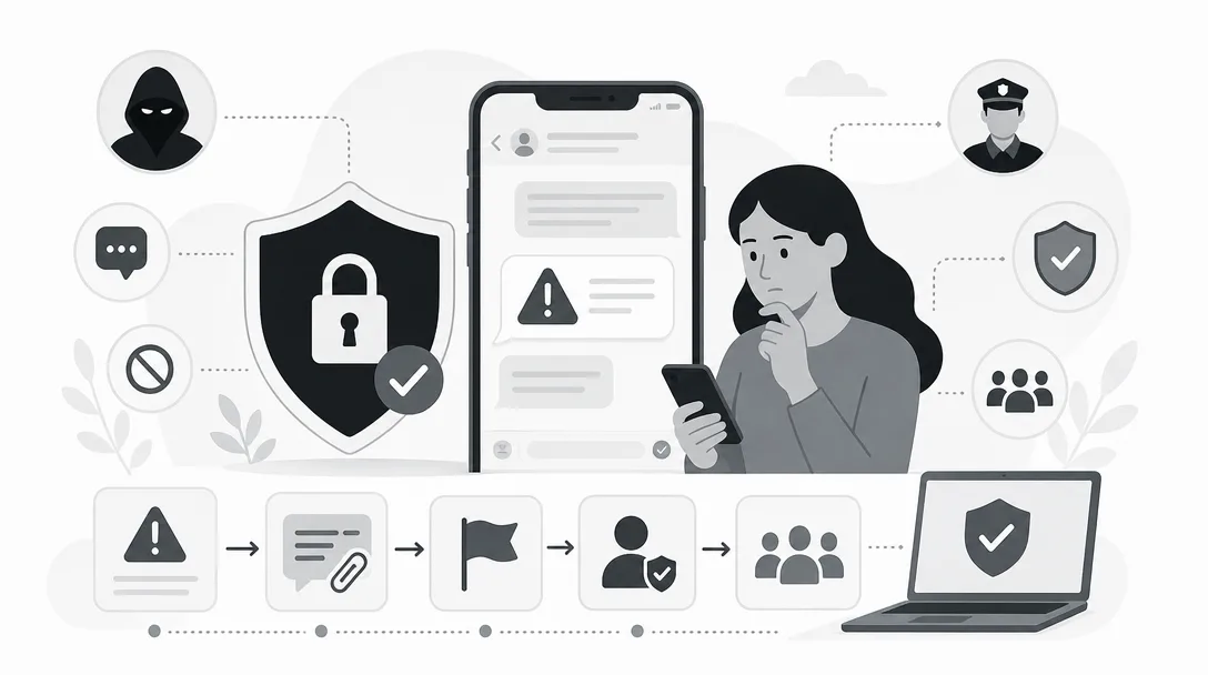 Wie meldet man Bedrohungen über WhatsApp und welche Schritte sind wirklich wirksam?