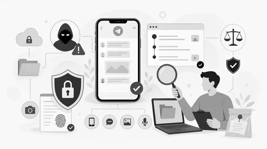 Wie sichert man Beweise bei Telegram-Erpressung rechtssicher?